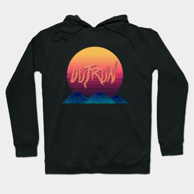 OUTRUN SUN #3 Hoodie by RickTurner